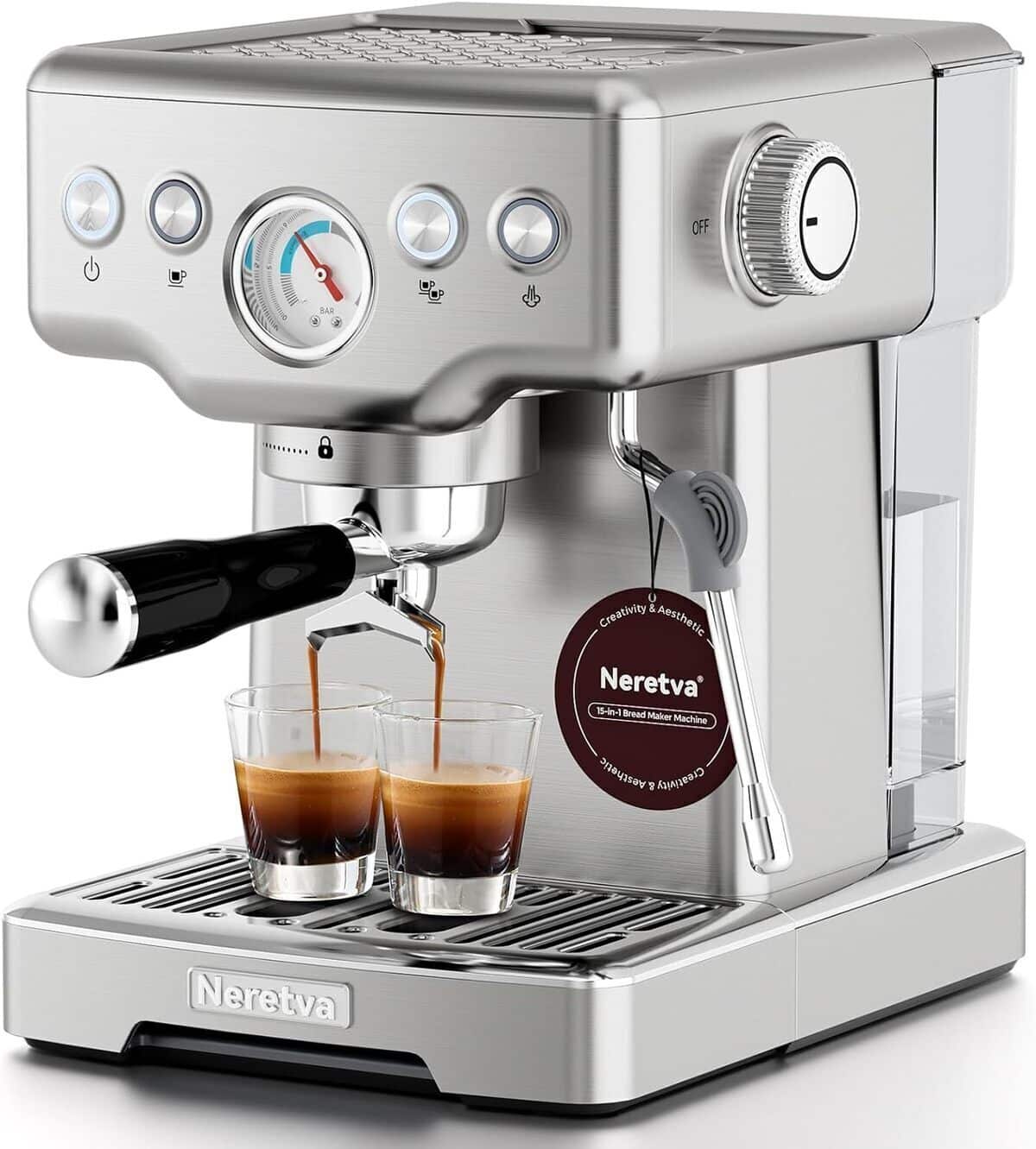 Test de la machine à café Neretva : performance expresso à 15 bars